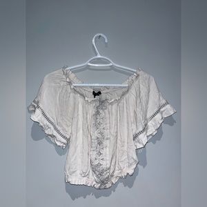 White Off-Shoulder Top
